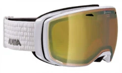 Alpina Estetica - White QMM Gold - Damen/Mädchen Skibrille - Gr. S