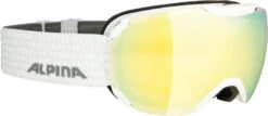 Alpina Pheos S - White QVM Lightgold - Damen Skibrille - Gr. S
