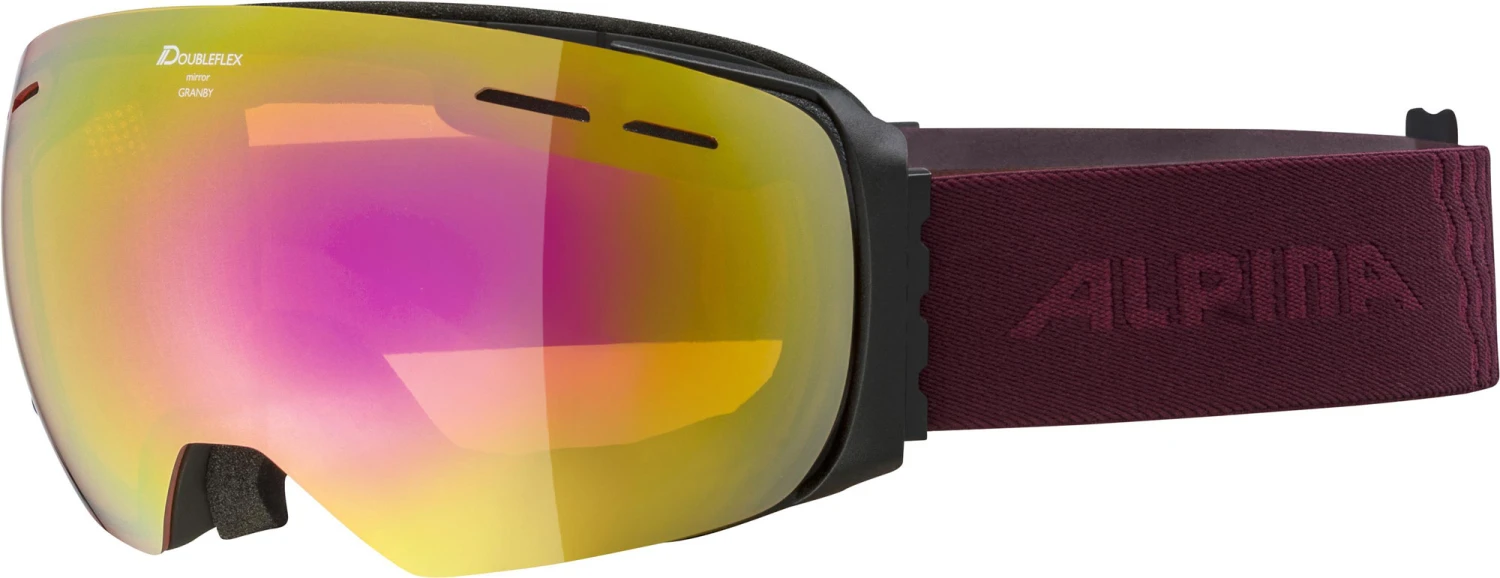 Alpina Granby - Black Cassis HM Pink - Unisex Skibrille - Gr. M 3 Alpina Granby - Black Cassis HM Pink - Unisex Skibrille - Gr. M