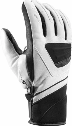 Leki Griffin S Lady - Damen Leder Handschuhe Mit Trigger S - White-black