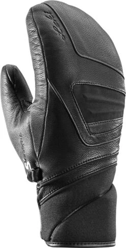Leki Griffin S Lady Mitten - Damen Leder Fausthandschuhe Mit Trigger S - Black