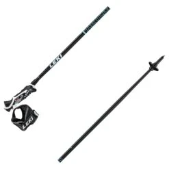 Leki Artena Airfoil 3D / 14 Mm - Schwarz/mint - Damen Skistöcke Mit Trigger 3D