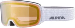 Alpina Nakiska QVM - White Mirror Gold - Damen Skibrille - Gr. M