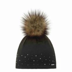 Eisbär Dip Dye Lux Crystal - Damenmütze - Teilgefüttert - Schwarz Grau