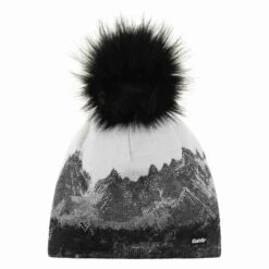 Eisbär Draw Lux Crystal - Damenmütze - Voll Gefüttert - Weiss-dark Cobalt