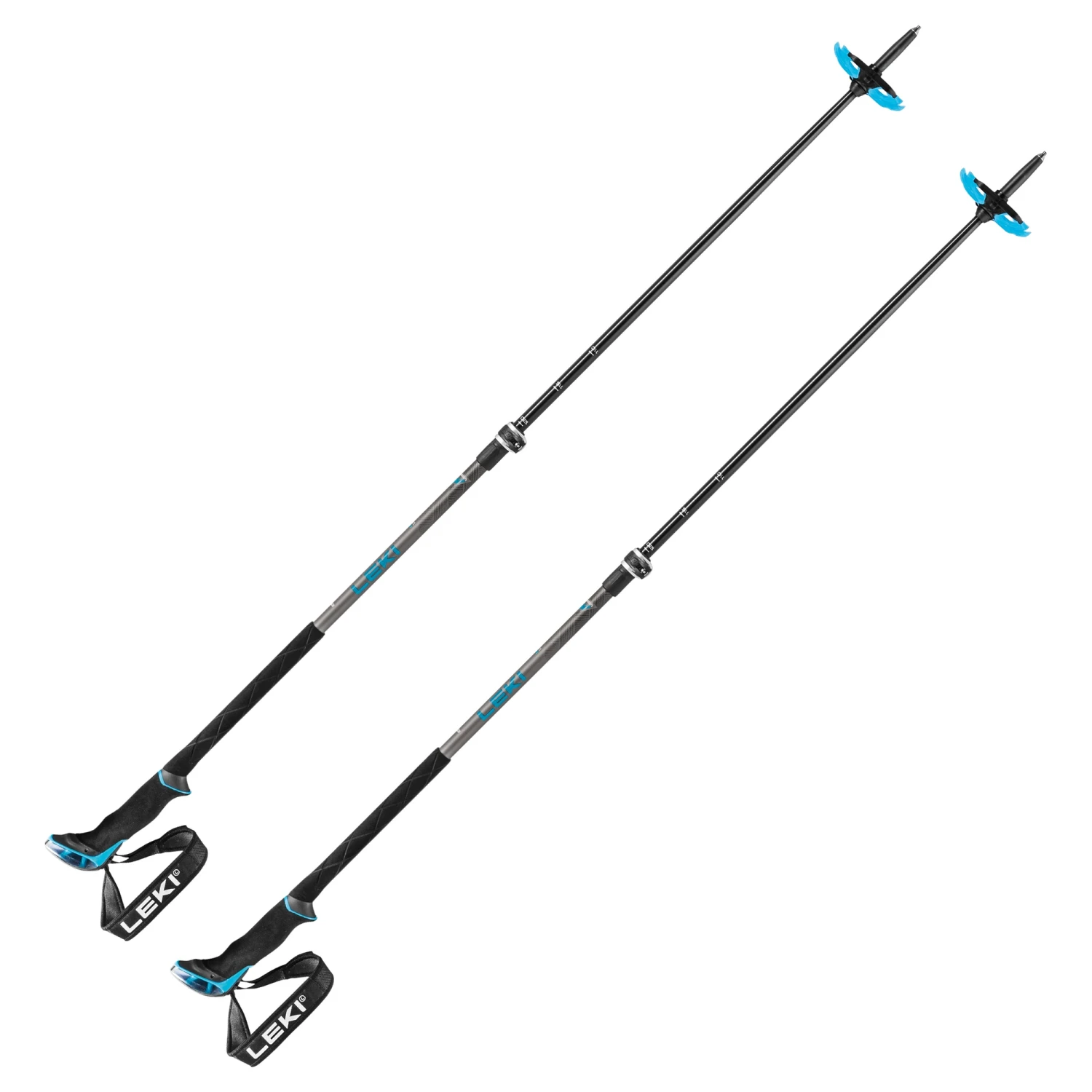 Leki Guide Lite 2 - Verstellbare (110-145cm) Touring Stöcke Mit Aergon Air Griff 4 Leki Guide Lite 2 - Verstellbare (110-145cm) Touring Stöcke Mit Aergon Air Griff – Bild 2